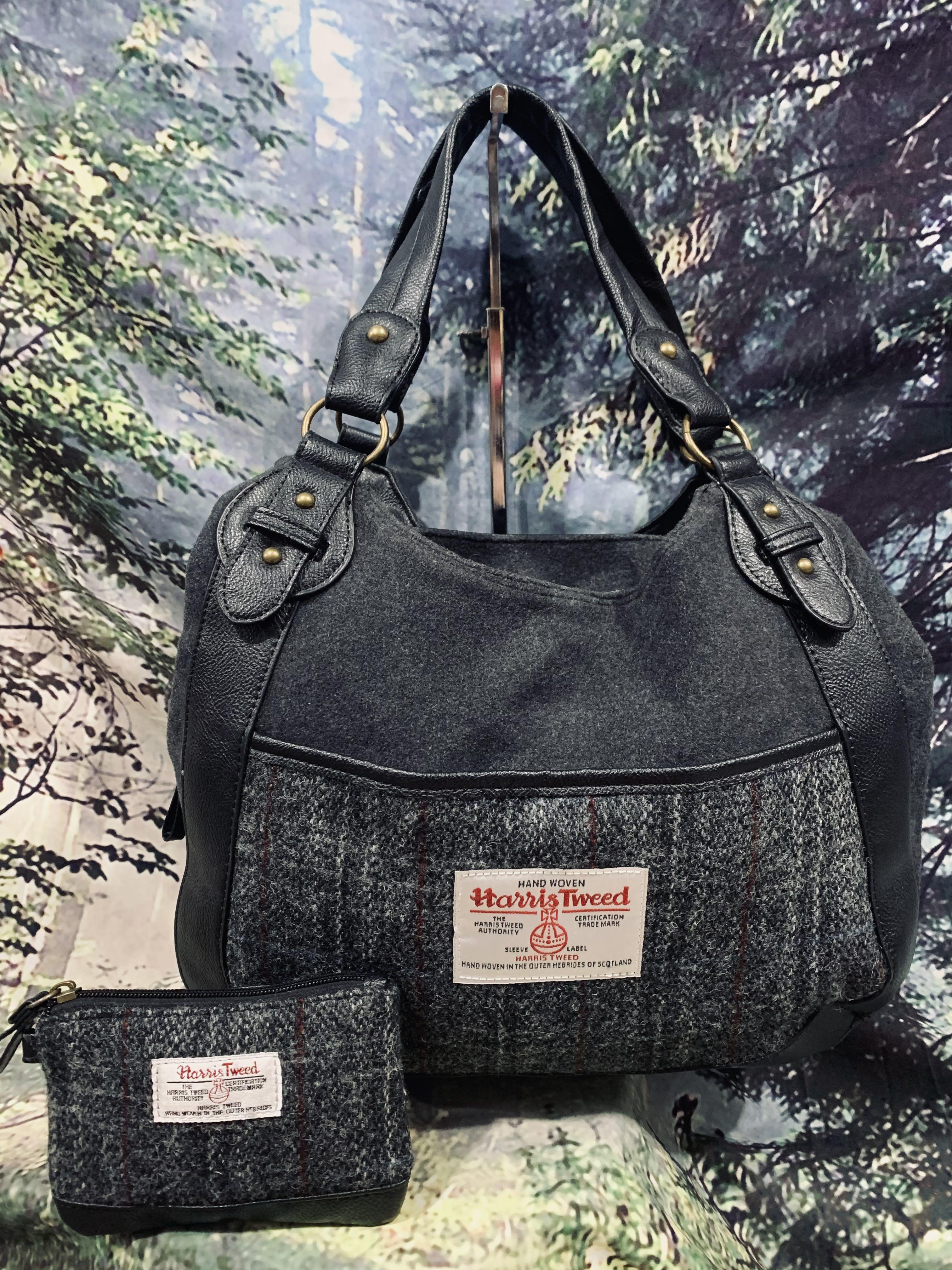 Harris tweed shoulder on sale bag