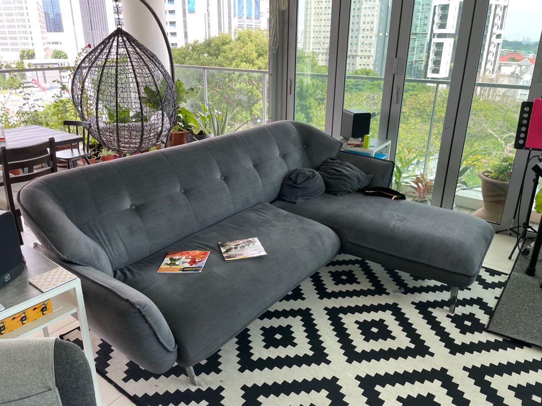 Harvey Norman Chaise couch for sale!, Furniture & Home Living, Furniture, Sofas on Carousell