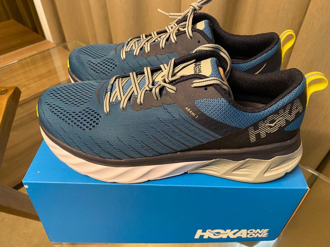 Men's Hoka One One Arahi 3 Running Athletic Shoes Blue Sapphire Mood Indigo 