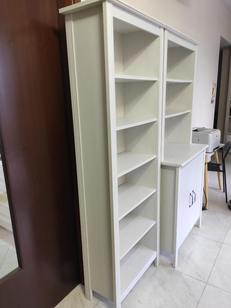 Ikea Brusali bookcase and high Furniture & Home Living