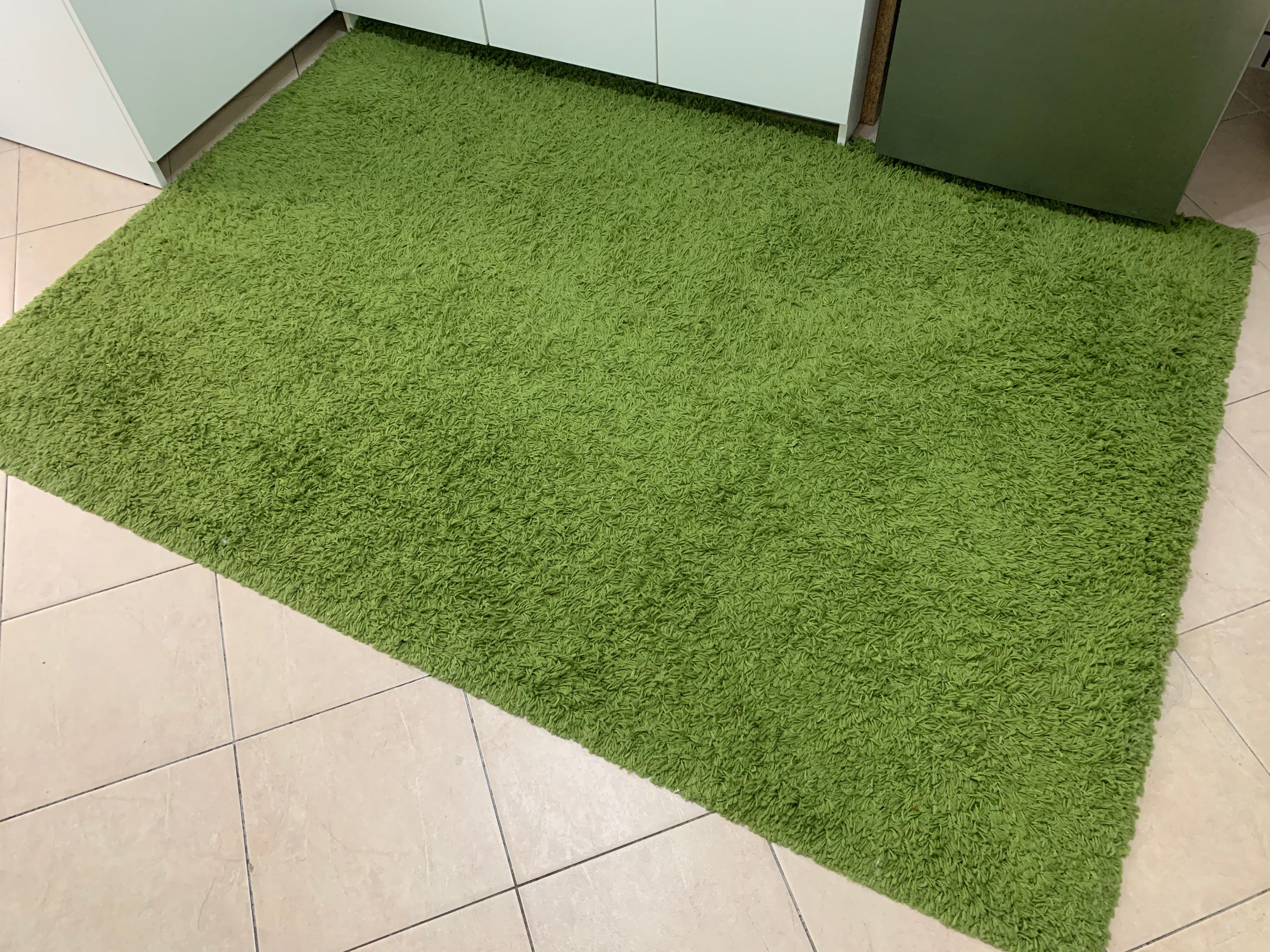 IKEA green carpet, Furniture & Home Living, Home Decor, Carpets, Mats