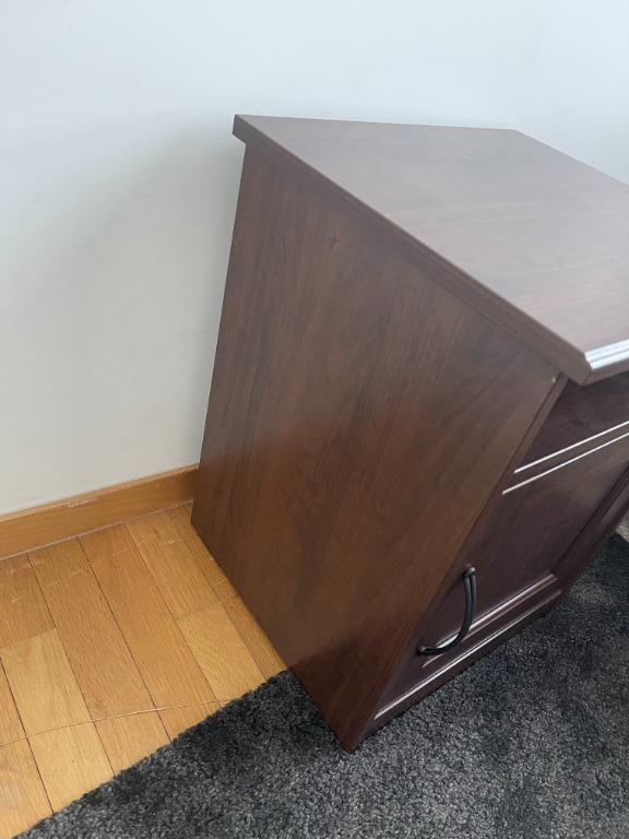 IKEA SONGESAND Bedside table, brown, 42x40 cm, Furniture & Home Living