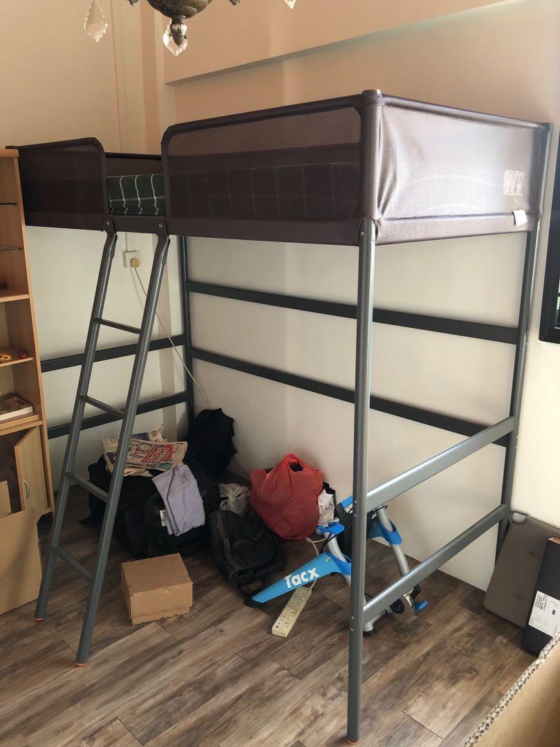 Ikea Tuffing loft bed frame, Furniture & Home Living, Furniture, Bed Frames & Mattresses on