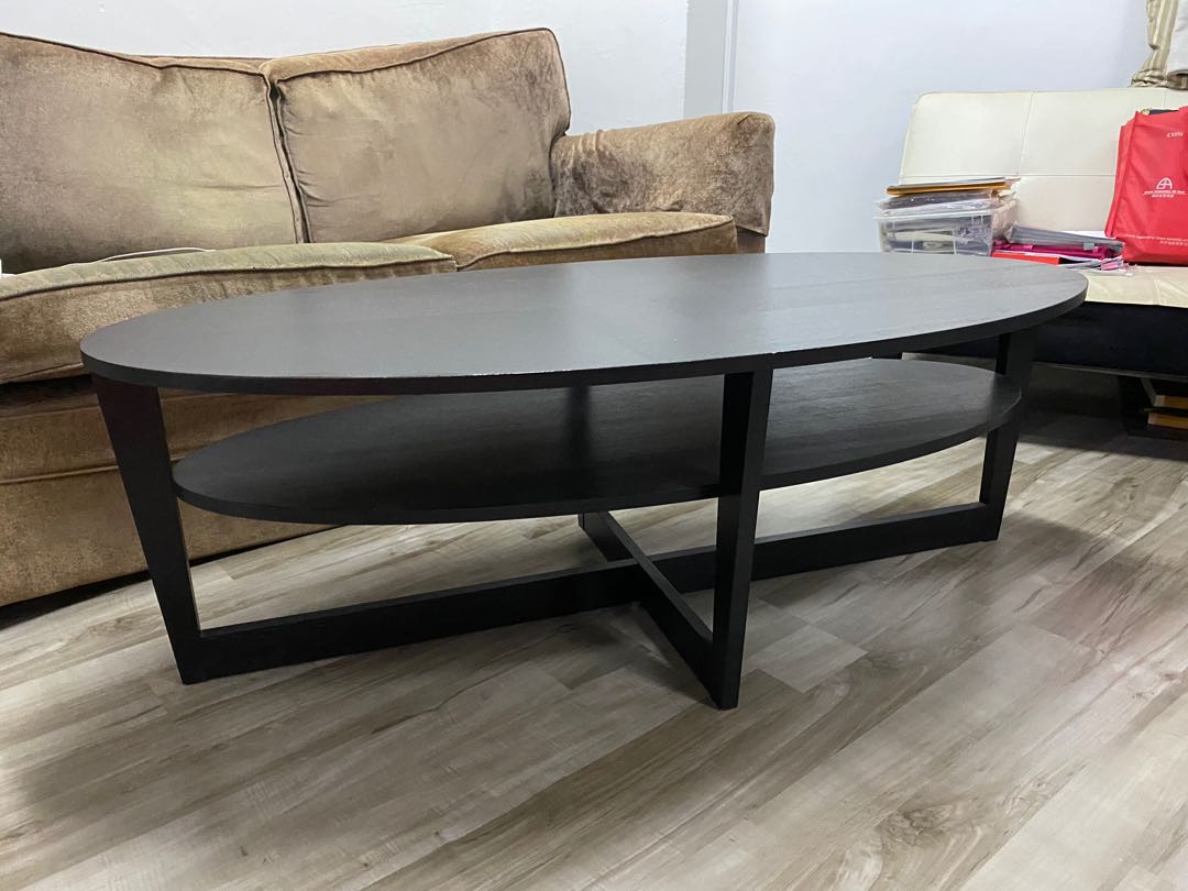 IKEA Vejmon Coffee Table in Black, Furniture & Home Living, Furniture
