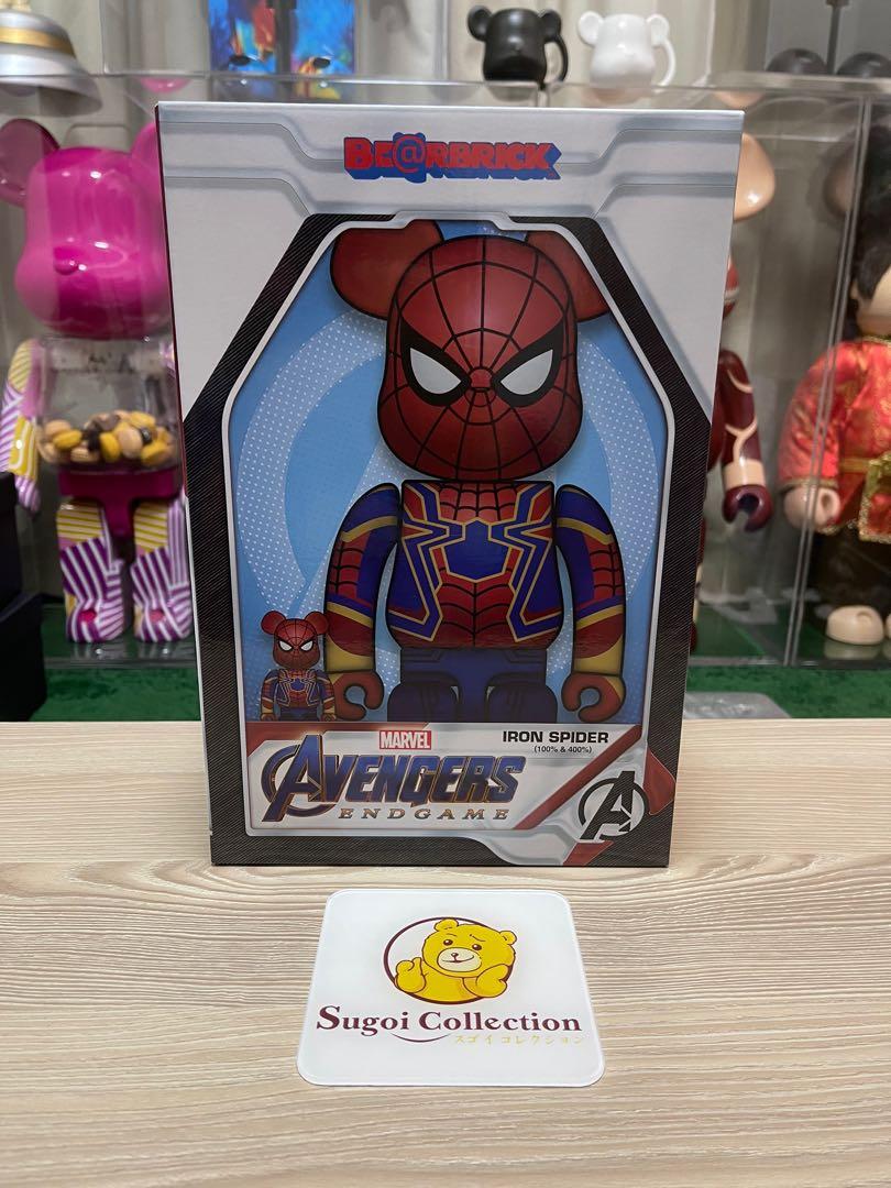 BE@RBRICK IRON SPIDER 100％ & 400％ MARVEL | myglobaltax.com