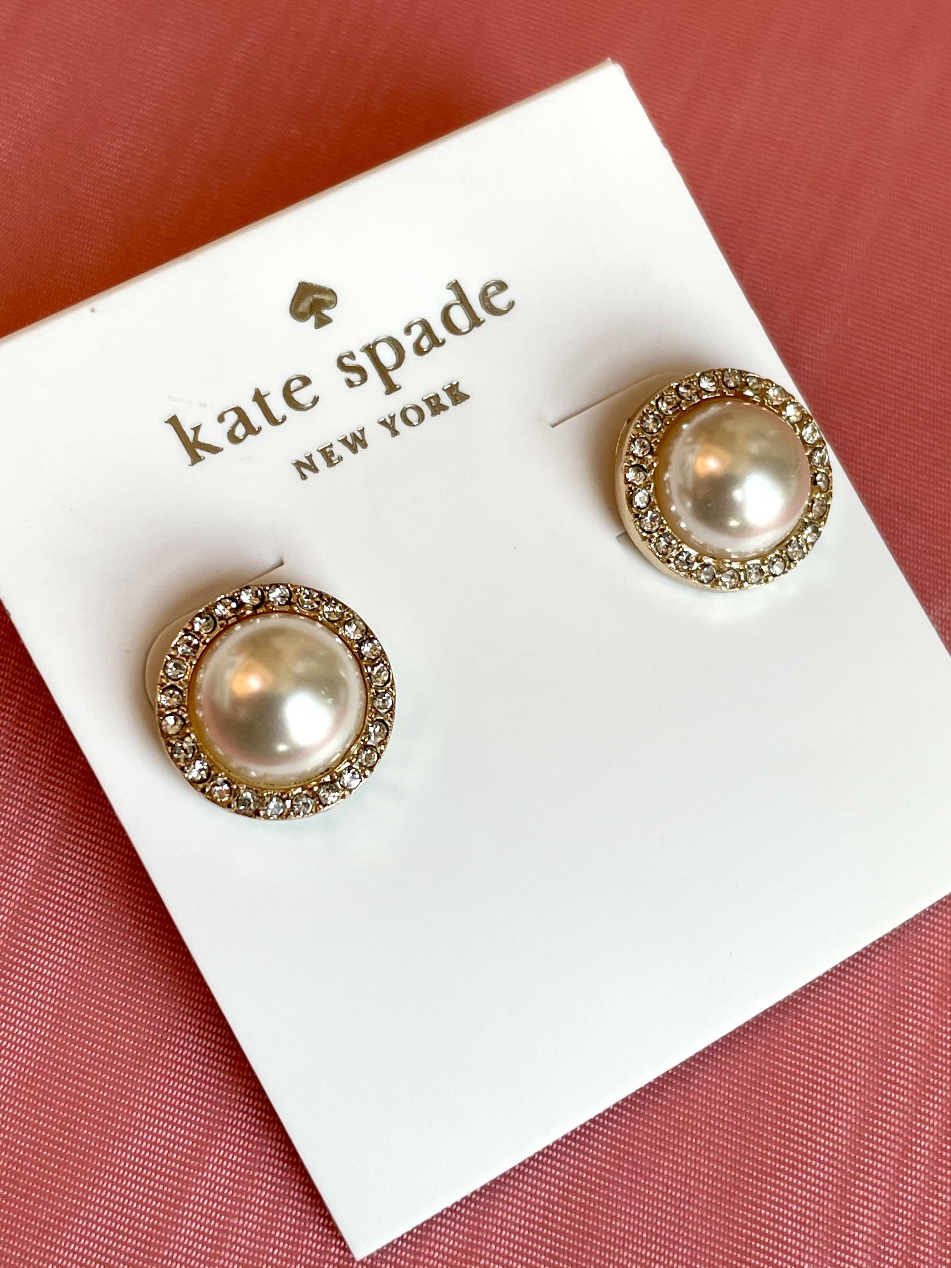 Kate Spade Classic Faux Pearl Stud Earrings