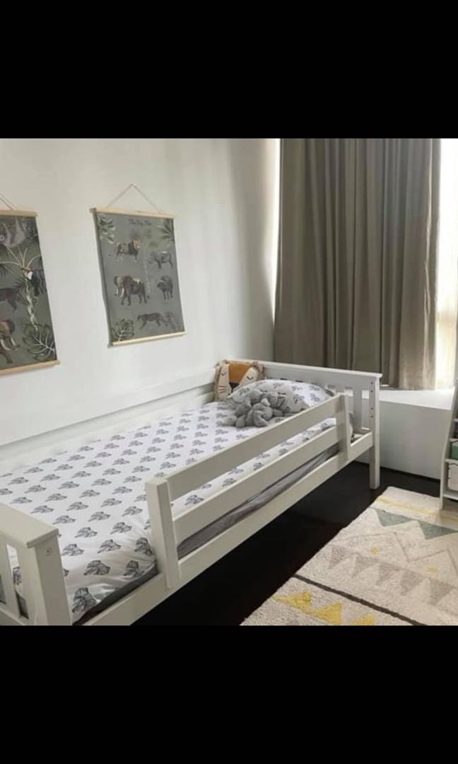 Kids haven Super single toddler bed with trundle, Babies & Kids, Baby