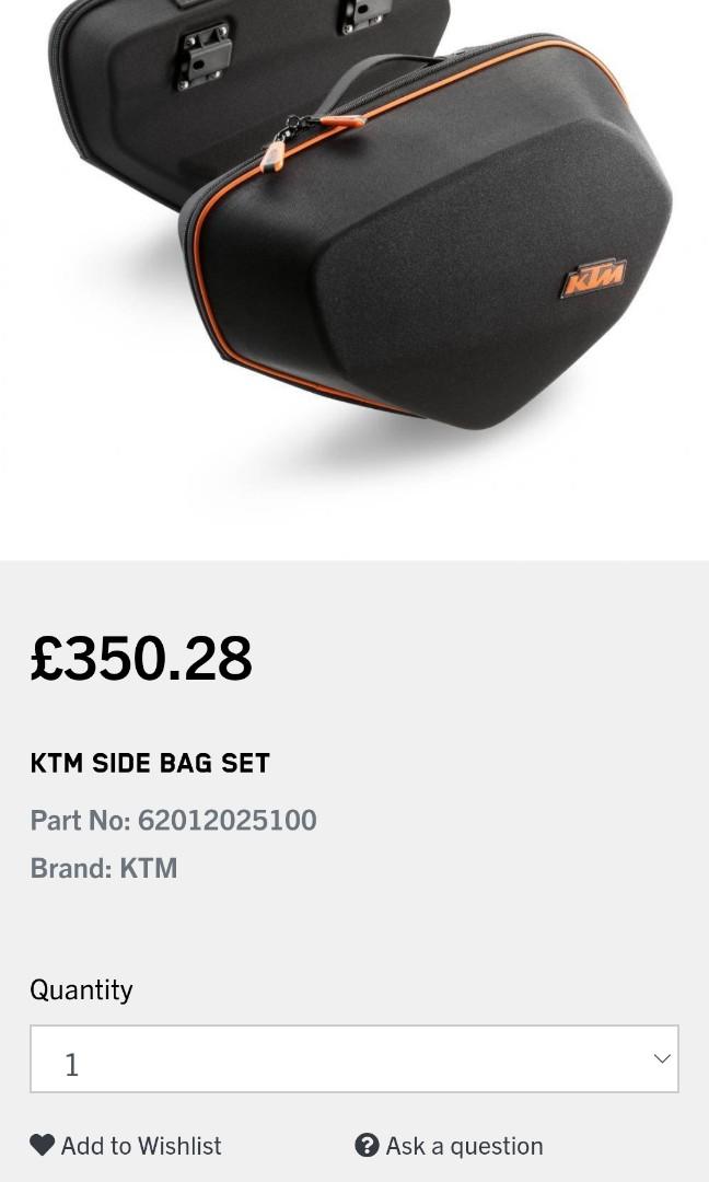Ktm 990 smt side cheap bags