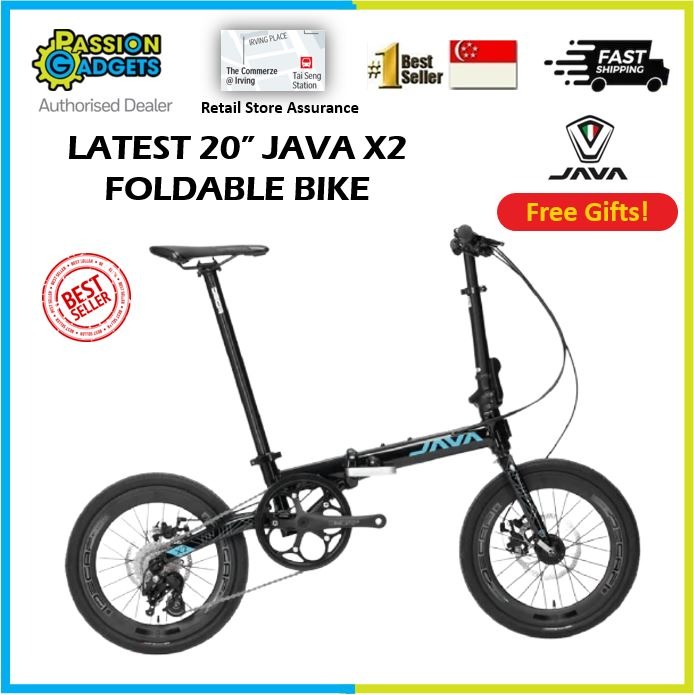Ready stock latest 20inch Java X2 9 Speed Lighweight 10 KG Foldable ...