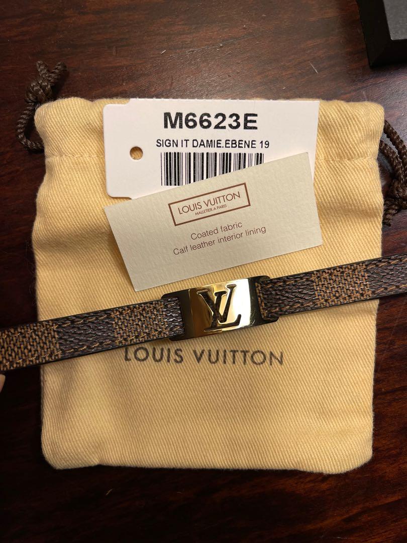 Louis Vuitton Monogram Canvas Porte Address Bracelet (SHF-18225