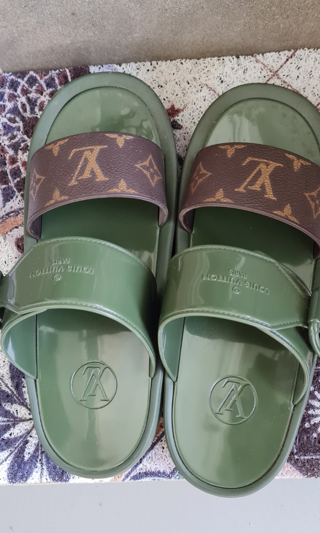 Louis Vuitton Sunbath Flat Mule Sliders Brand New With Box And Dustbags