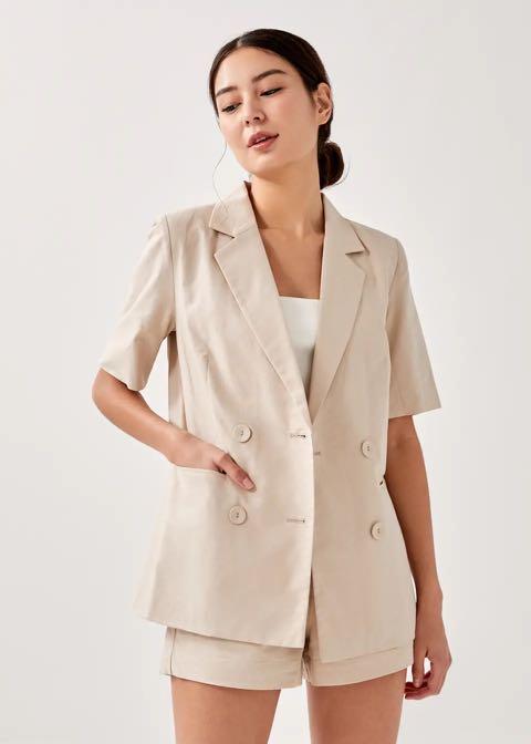 Love, Bonito Sutton Blazer u0026 Shorts Set, Women's Fashion, Dresses u0026 Sets,  Sets or Coordinates on Carousell