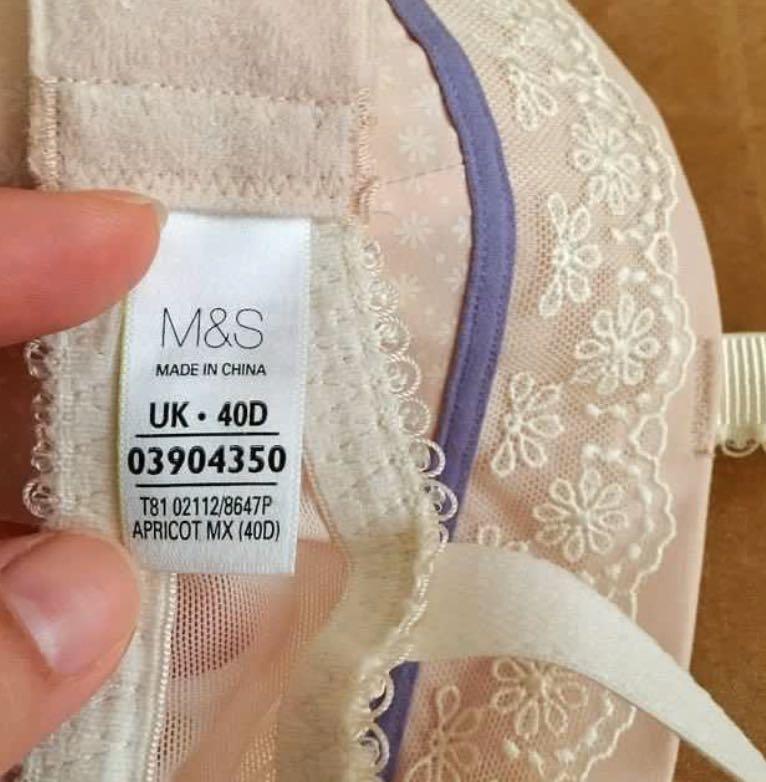 Marks & Spencer White Lace Bra - UK 40D