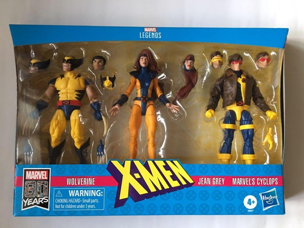 Marvel Legends Love triangle set. Jean Grey, Cyclops, Wolverine ...