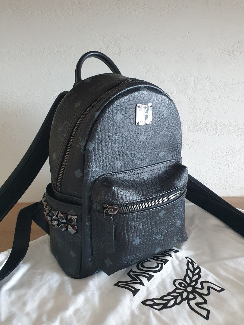 mcm backpack mini black