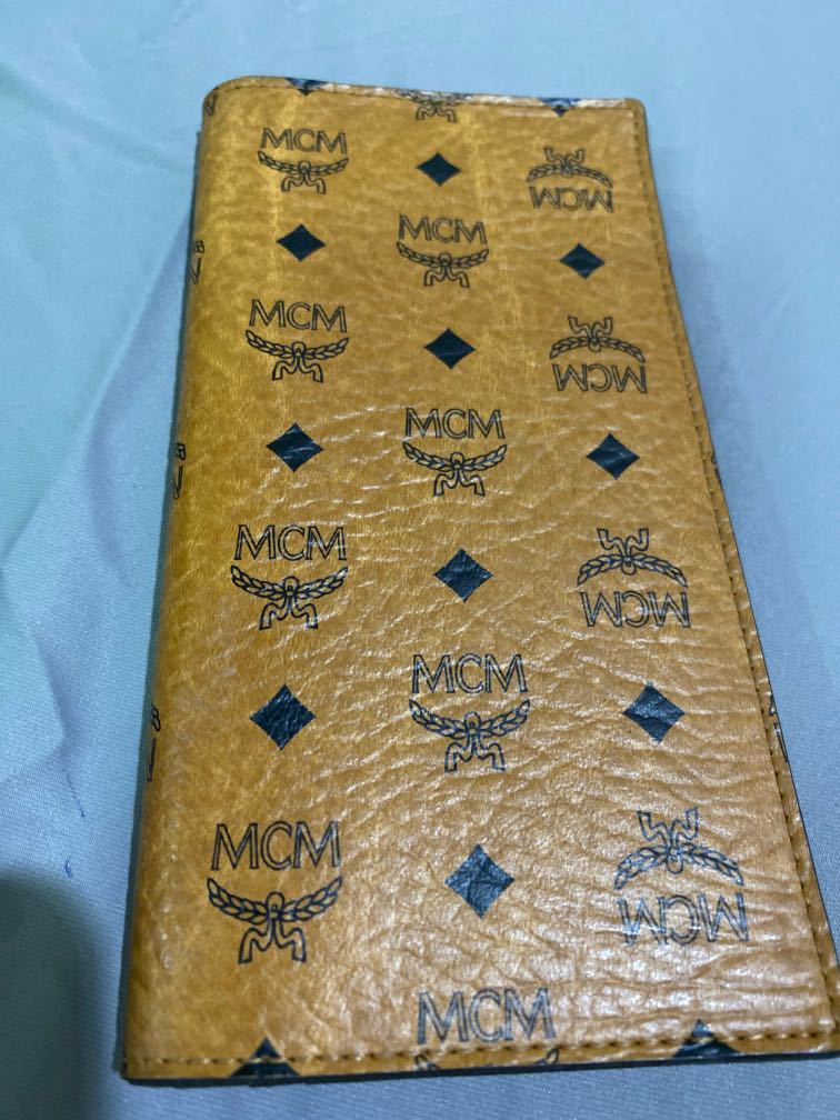 mcm checkbook cover