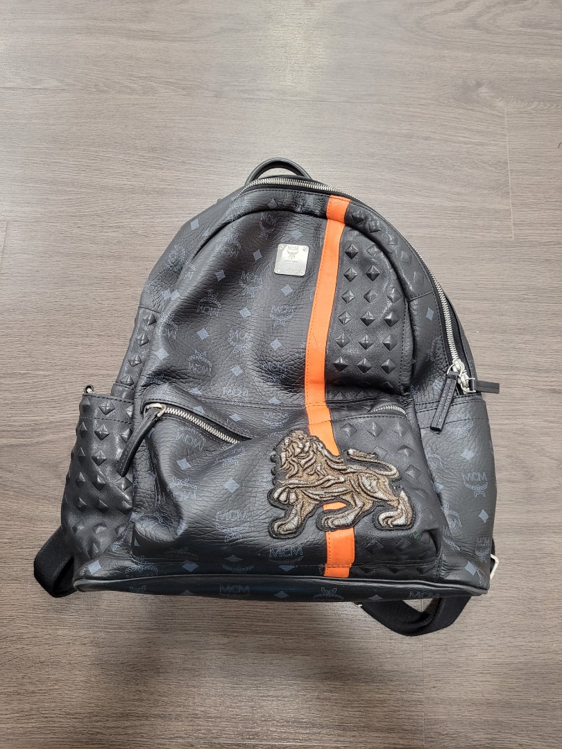 Mcm Munich Lion Backpack black