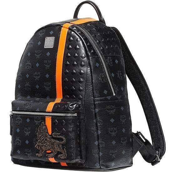 Mcm Munich Lion Backpack black