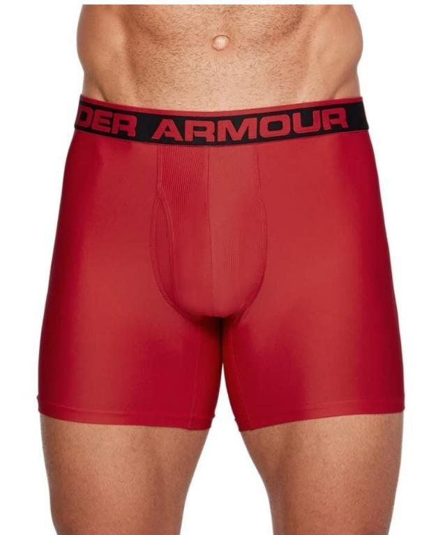 NEW UNDER ARMOUR Tech Boxerjock 6 Boxer Brief Underwear sz LG BLACK