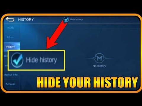 mobile legends hide history, Video Gaming, Video Games, Others on ...
