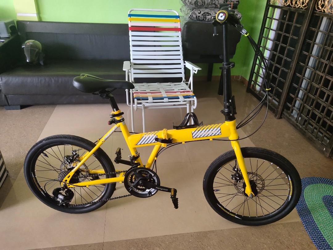 Mongoose 20 best sale folding bike