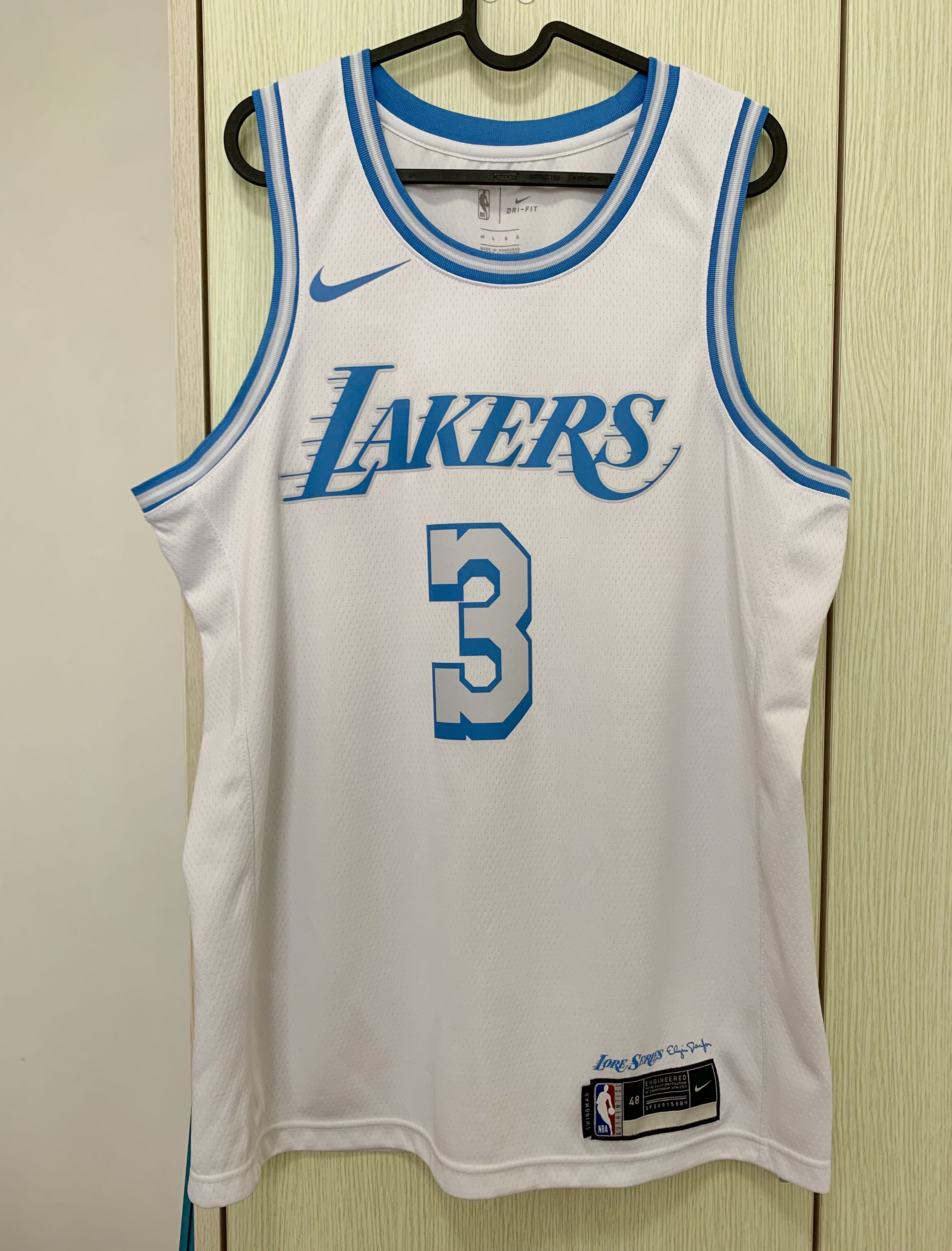 2023/24 Lakers DAVIS #3 Bkacl City Edition NBA Jerseys