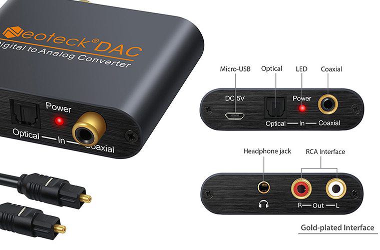 Neoteck DAC Audio Digital to Analog Converter, Audio, Other Audio