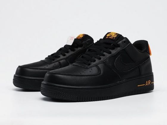 Nike af1 black orange clearance