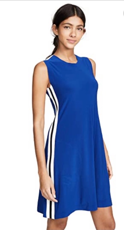 Norma kamali shop side stripe dress