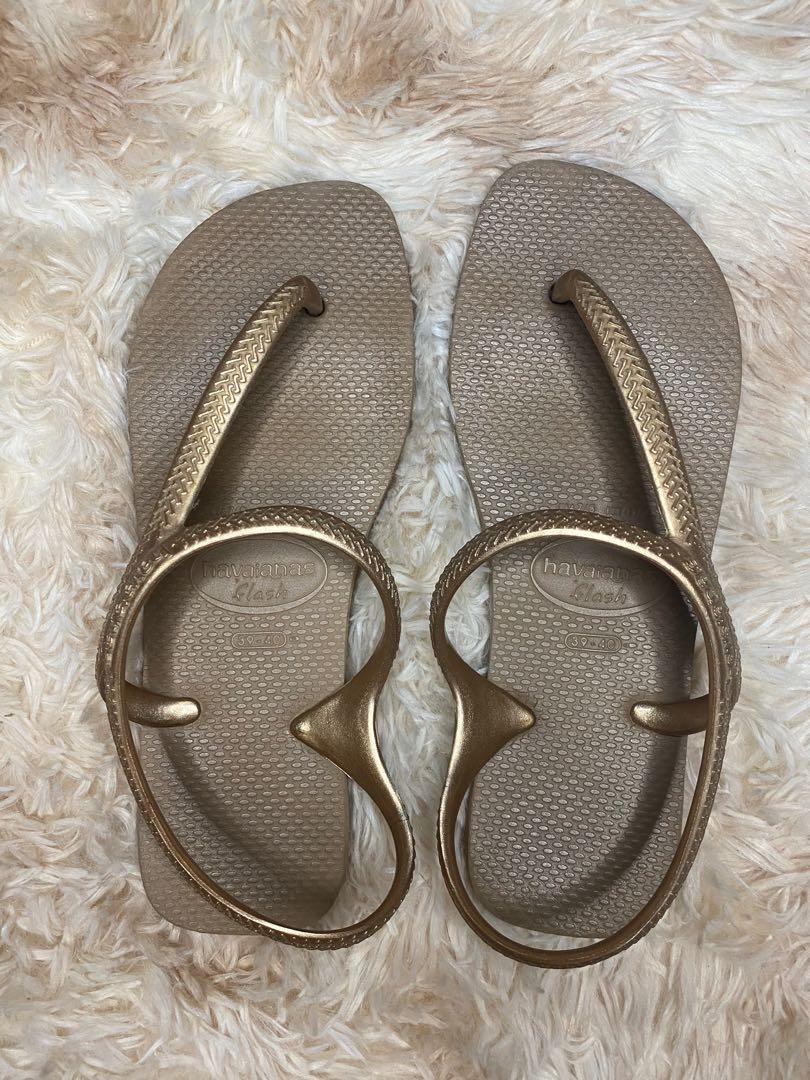 Havaianas gold sandals cheap