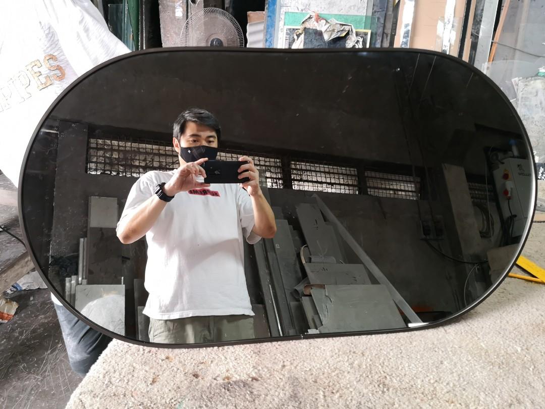 Oval mirror Direct Manufacturer (Category: Mirrors) located in Malabon City. Submitted by mirrors.ph (Listing ID 1093272478, Image 3). Description: Oval mirror Direct Manufacturer. Frameless and framed. Using 6mm thick copper free lead free mirror. Size Framed 1.5ft x 2ft P810 2ft x 3ft P1620 2.5ft x 4ft P2700 Customize sizes and shapes are welcome..