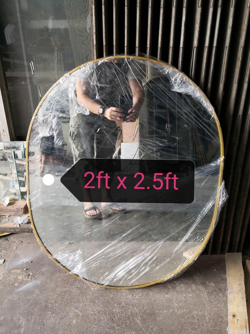 Oval mirror Direct Manufacturer (Category: Mirrors) located in Malabon City. Submitted by mirrors.ph (Listing ID 1093272478, Image 2). Description: Oval mirror Direct Manufacturer. Frameless and framed. Using 6mm thick copper free lead free mirror. Size Framed 1.5ft x 2ft P810 2ft x 3ft P1620 2.5ft x 4ft P2700 Customize sizes and shapes are welcome..