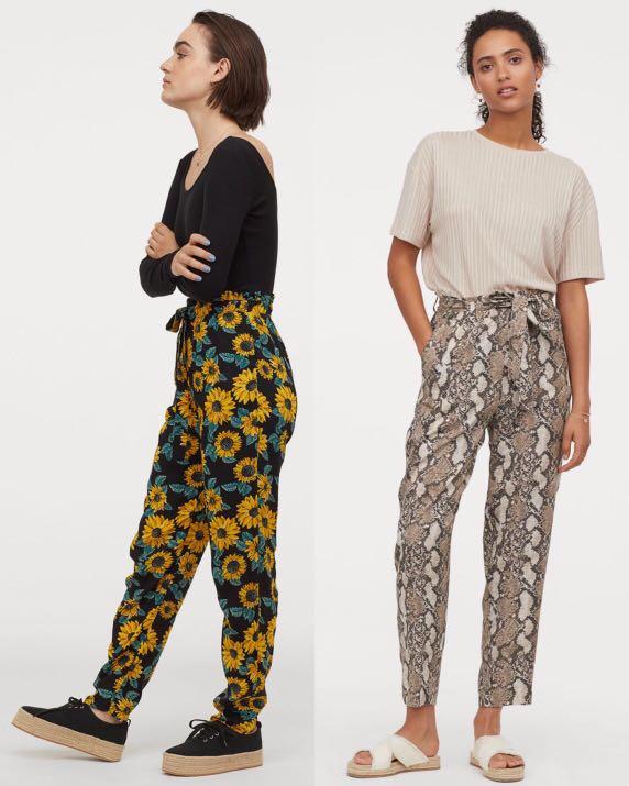Paper bag pants snake skin and snakeflower