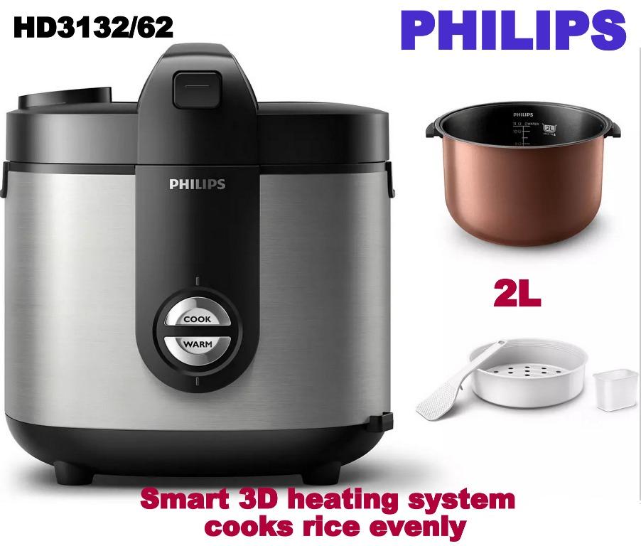 Philips HD3132/62 Viva Collection Rice cooker WITH 2 YEARS WARRANTY, TV
