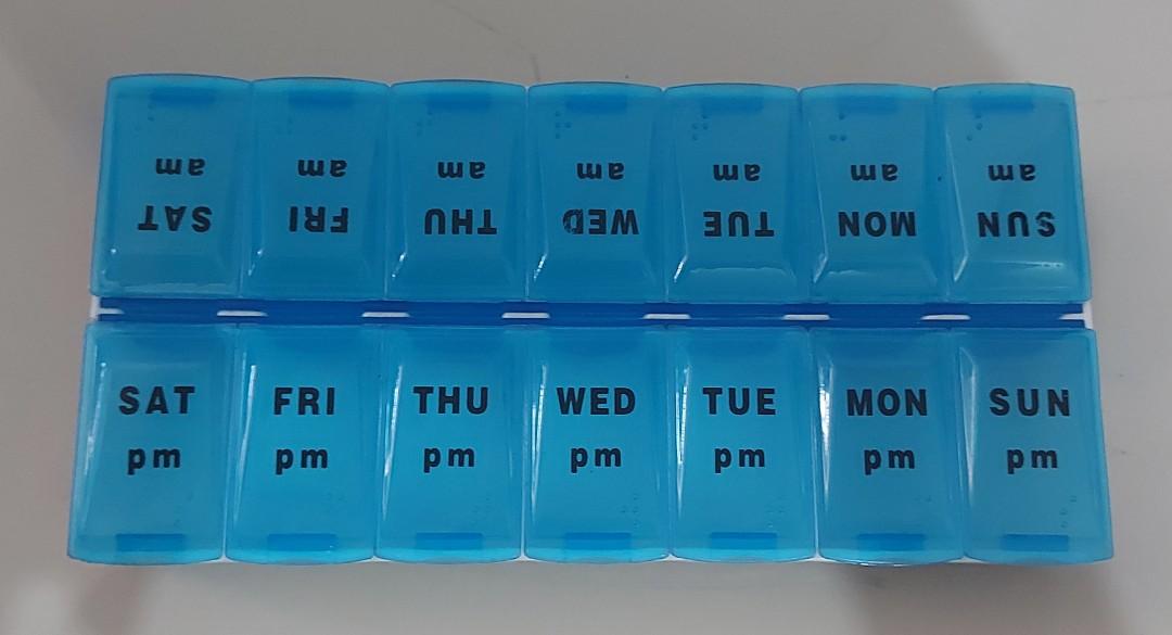 Pill Organizer (Category: Medical Supplies & Tools) located in Rizal. Submitted by cherry_garcia (Listing ID 1093369629, Image 3). Description: Location : Filinvest East Marcos Highway, Cainta Rizal FB : State's Stuff Shop.