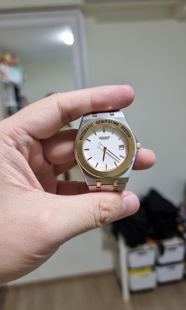 RARE Seiko AGS 7M22-6A60 Two-Tone, Luxury, Watches on Carousell
