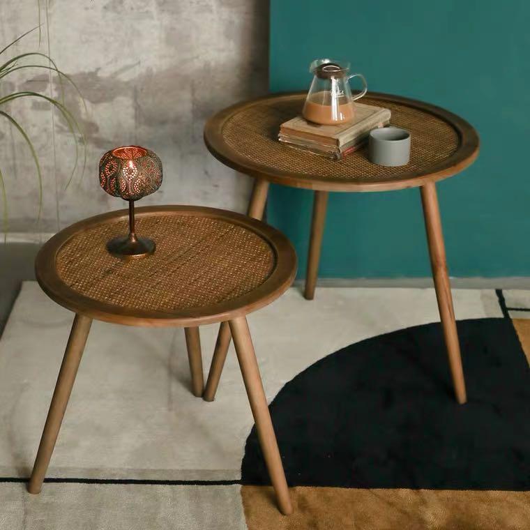 Rattan side table Furniture Home Living Furniture Tables Sets on Carousell