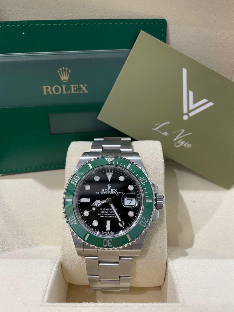 劳力士Rolex 126610lv 41mm 綠黑, 名牌, 手錶- Carousell