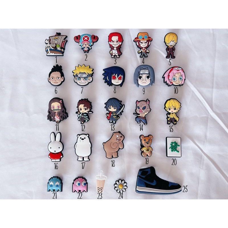 Sg Ready Stock Anime Demon Slayer One Piece We Bare Bears Winnie The Pooh Cartoon Rubber Crocs Jibbitz Charm Shoe Accessories Shoe Buckle Everything Else On Carousell
