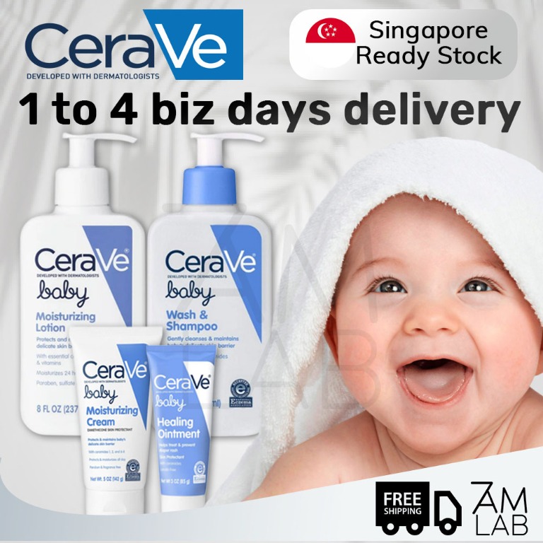 (SG Stock) CeraVe Baby Skincare Series Baby Moisturizing Cream