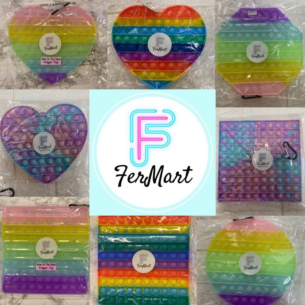 Giant Rainbow Pop It Tiktok Glow In The 