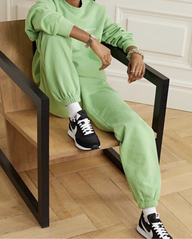 Sporty and 2025 rich green sweatpants