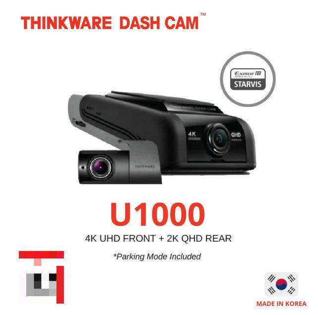 Thinkware U1000 Front And Rear Dash Cam Car Accessories Accessories On Carousell Thinkware U1000 Front And Rear Dash Cam Car Accessories Accessories On Carousell