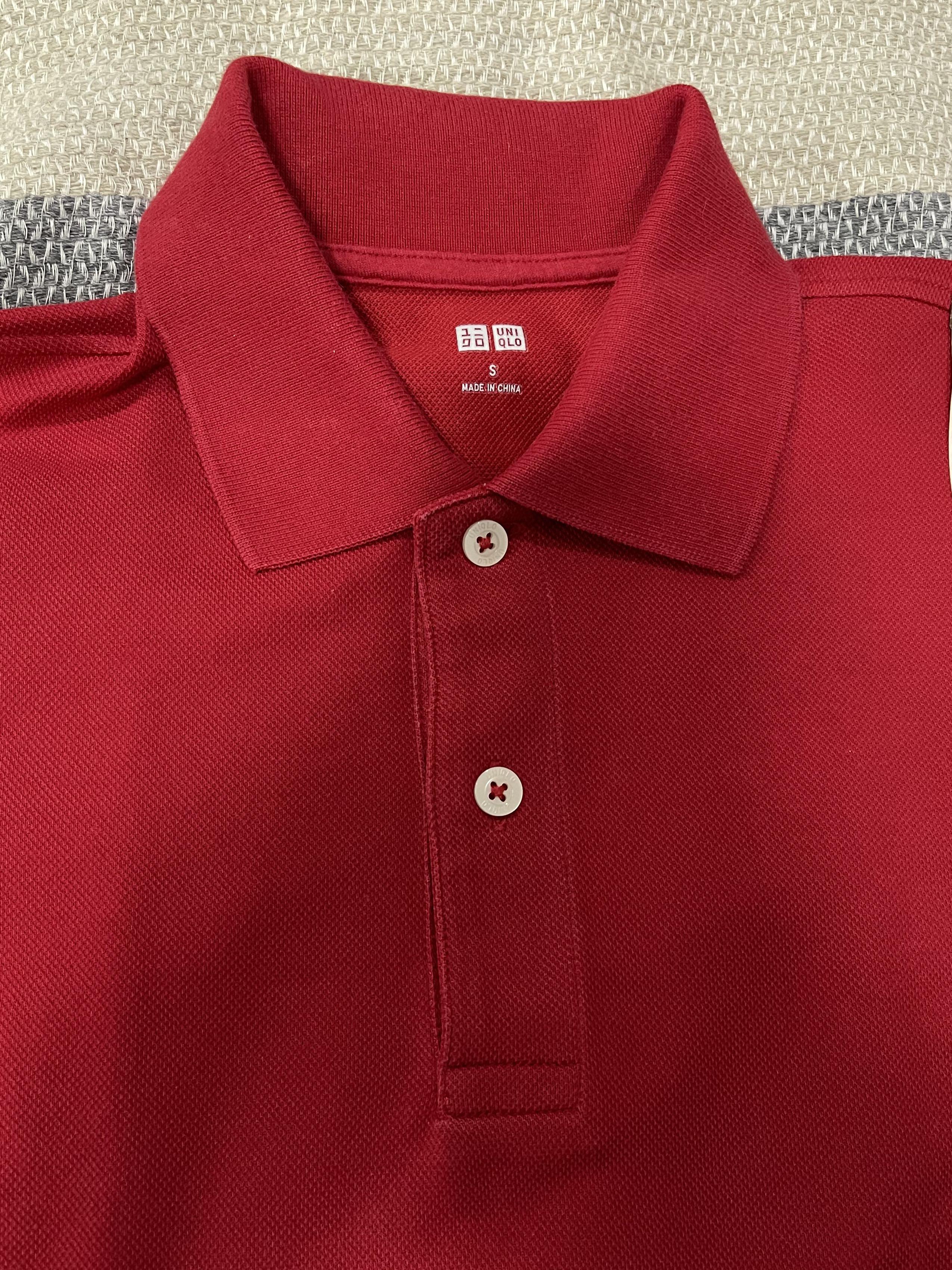 uniqlo red polo shirt