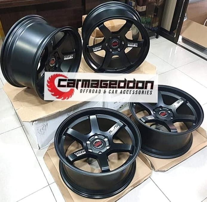 Volk Rays Te37 Inch 20 10 And 18 9 Car Parts Accessories Mags And Tires On Carousell