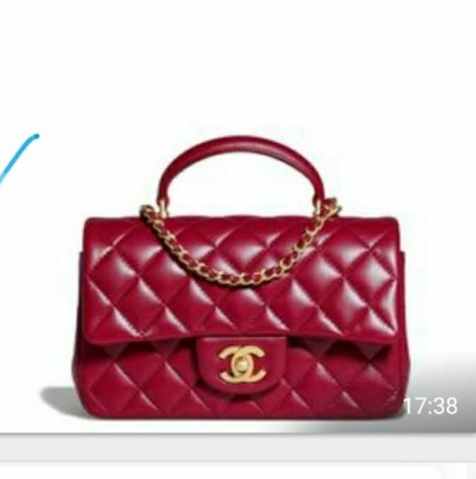 chanel 21p caramel mini rectangular