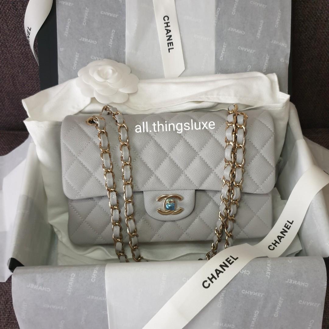 CHANEL, Bags, Chanel 9 Bag Dove Grey Small