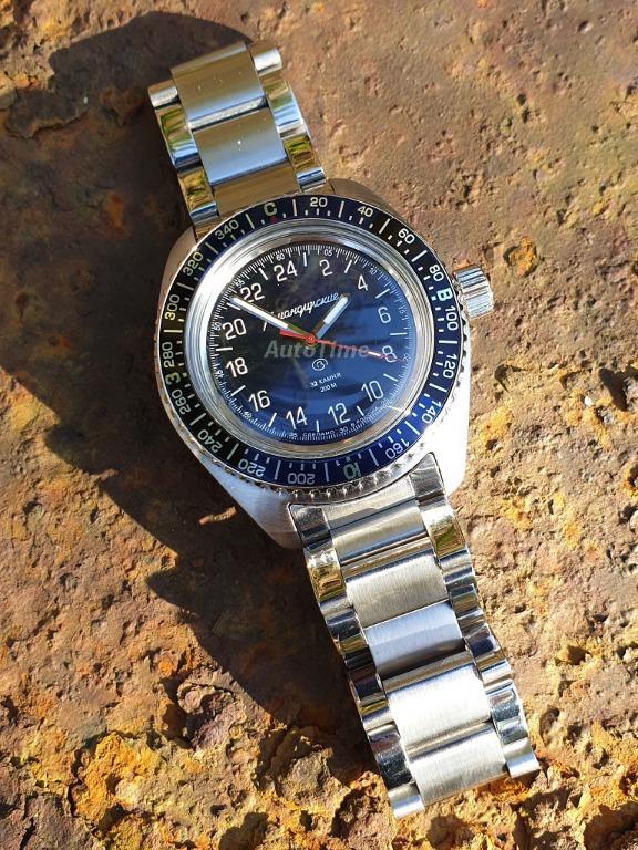 24 hour Russian watch Vostok Komandirskie 03 Compass Bezel