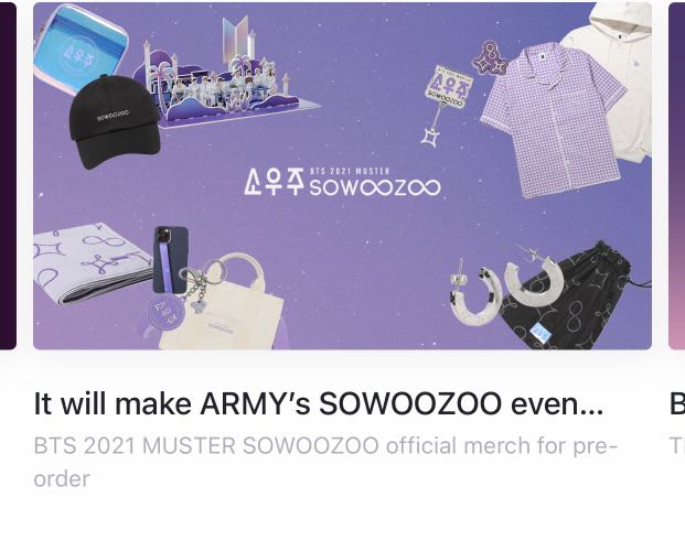 2ND PREORDER BTS SOWOOZOO MERCHS, K-Wave on Carousell