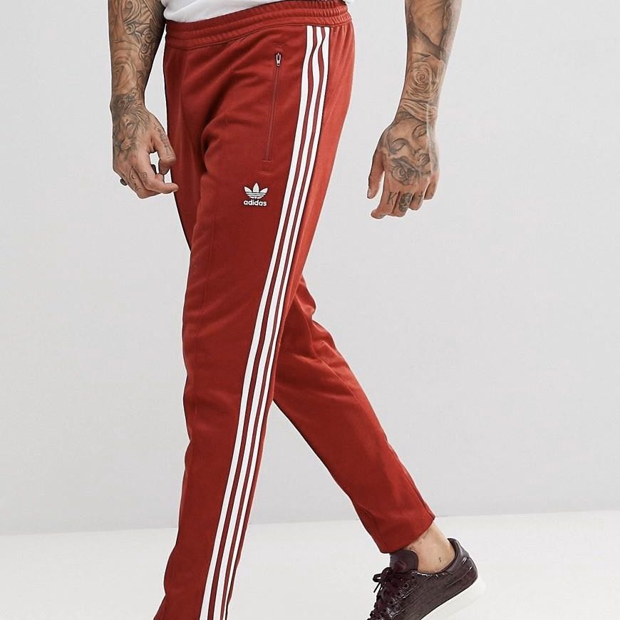 Adidas Originals Beckenbauer Track Pants Red Fashion, Bottoms, Joggers Carousell